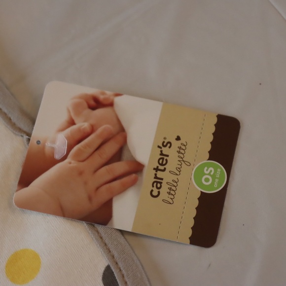 2 CARTER'S Little Layette OS Teething Bibs Duck & Elephant Bundle - Picture 3 of 6